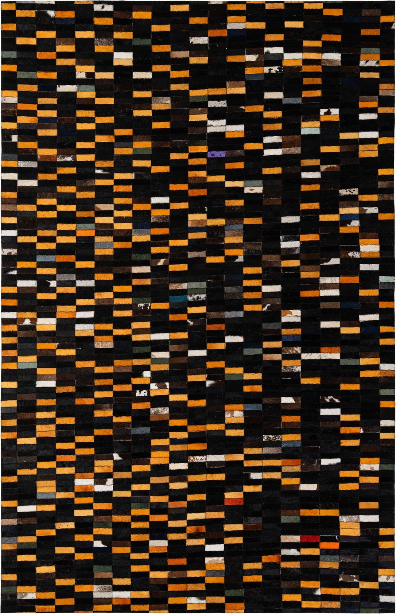  5' 2 x 8' Cowhide - Patchwork Rug