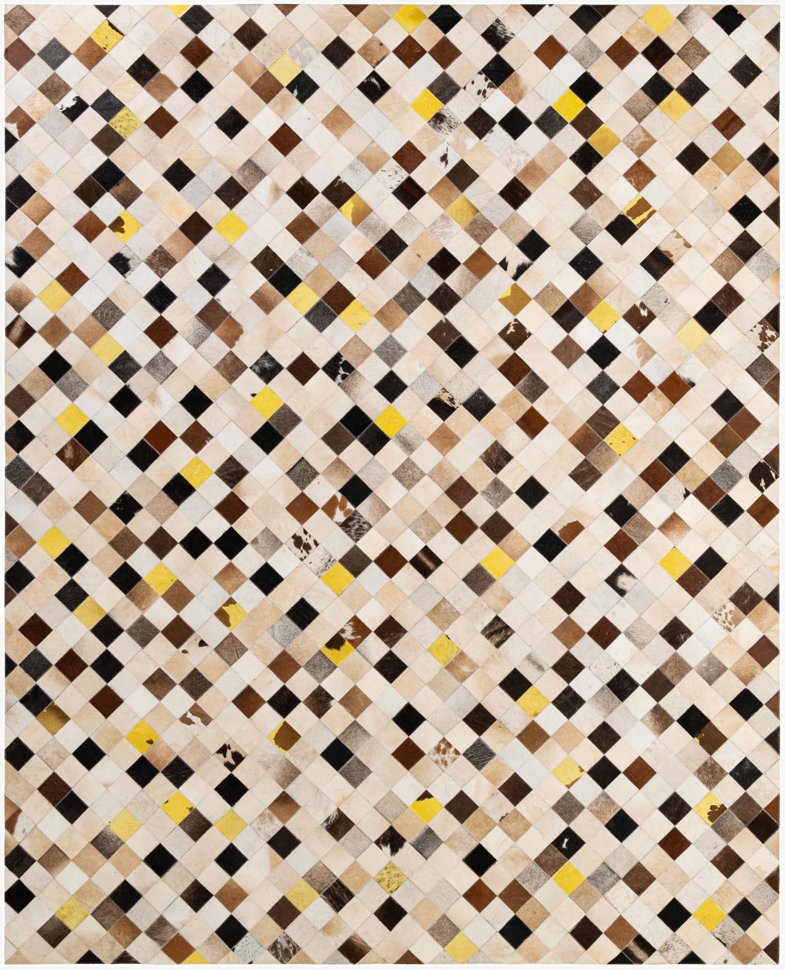  7' 11 x 9' 10 Cowhide - Patchwork Rug