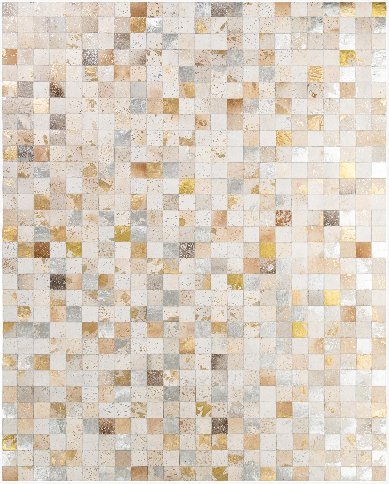  7' 11 x 9' 10 Cowhide - Patchwork Rug