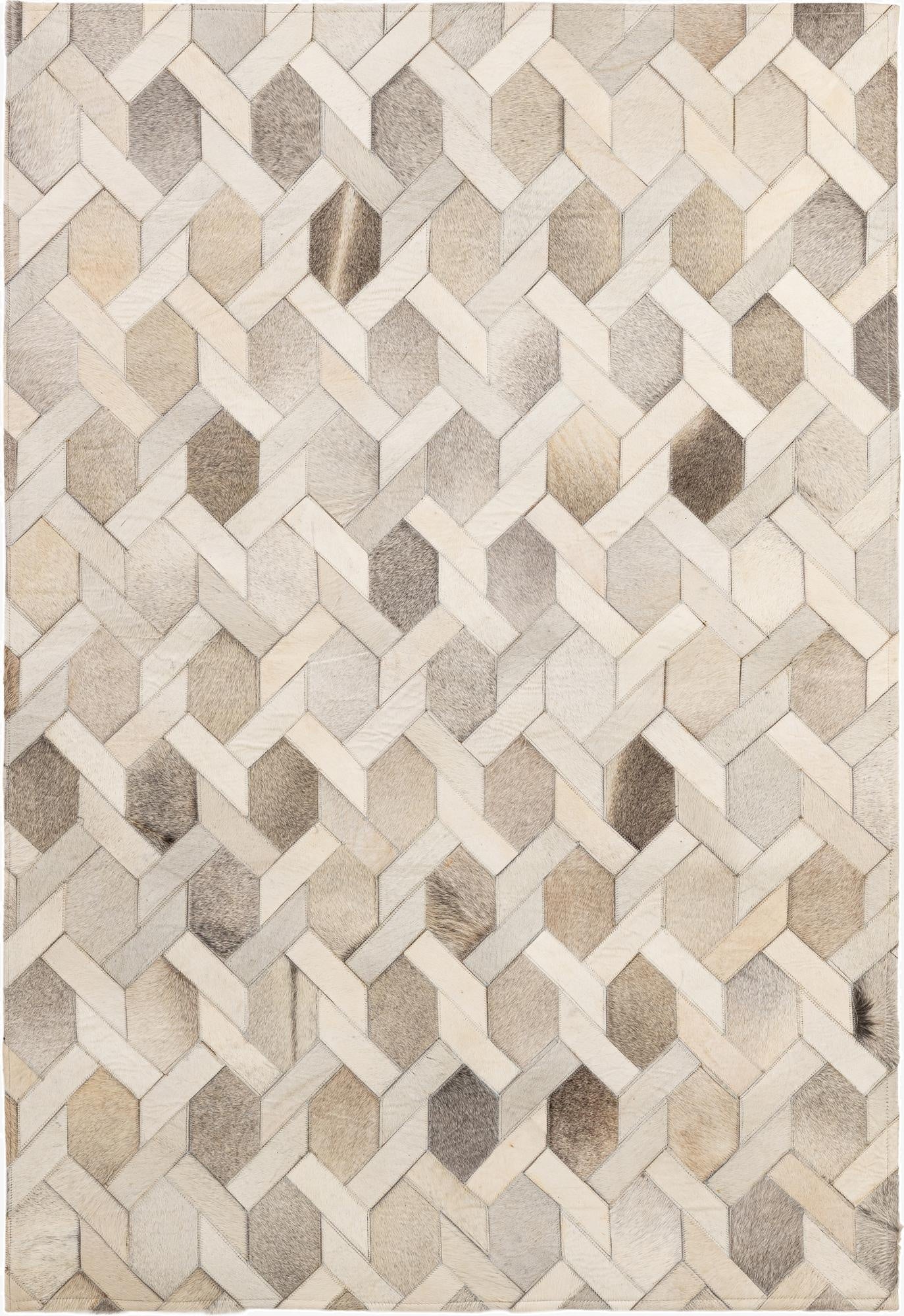  4' 1 x 5' 11 Cowhide - Patchwork Rug