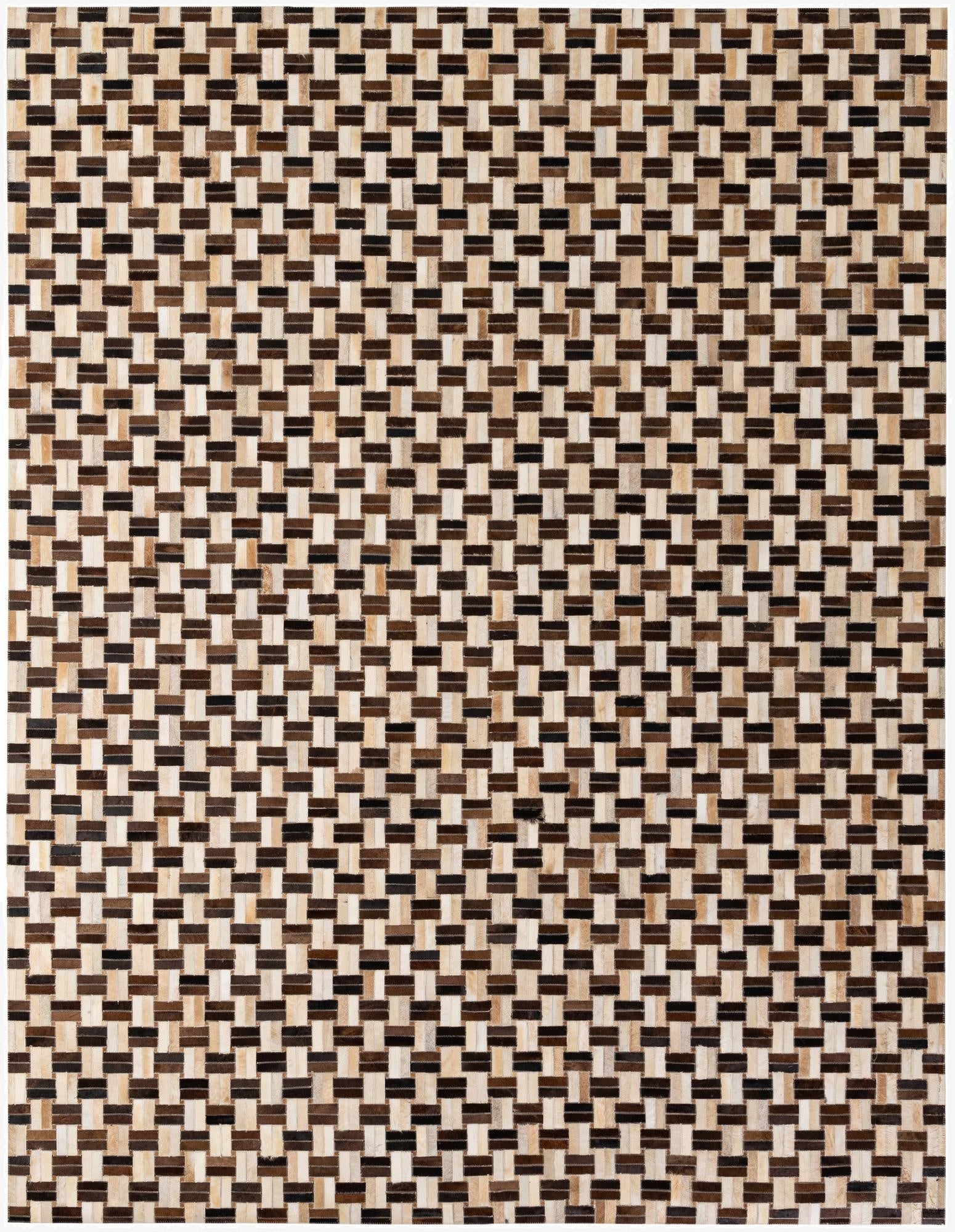  7' 8 x 9' 10 Cowhide - Patchwork Rug