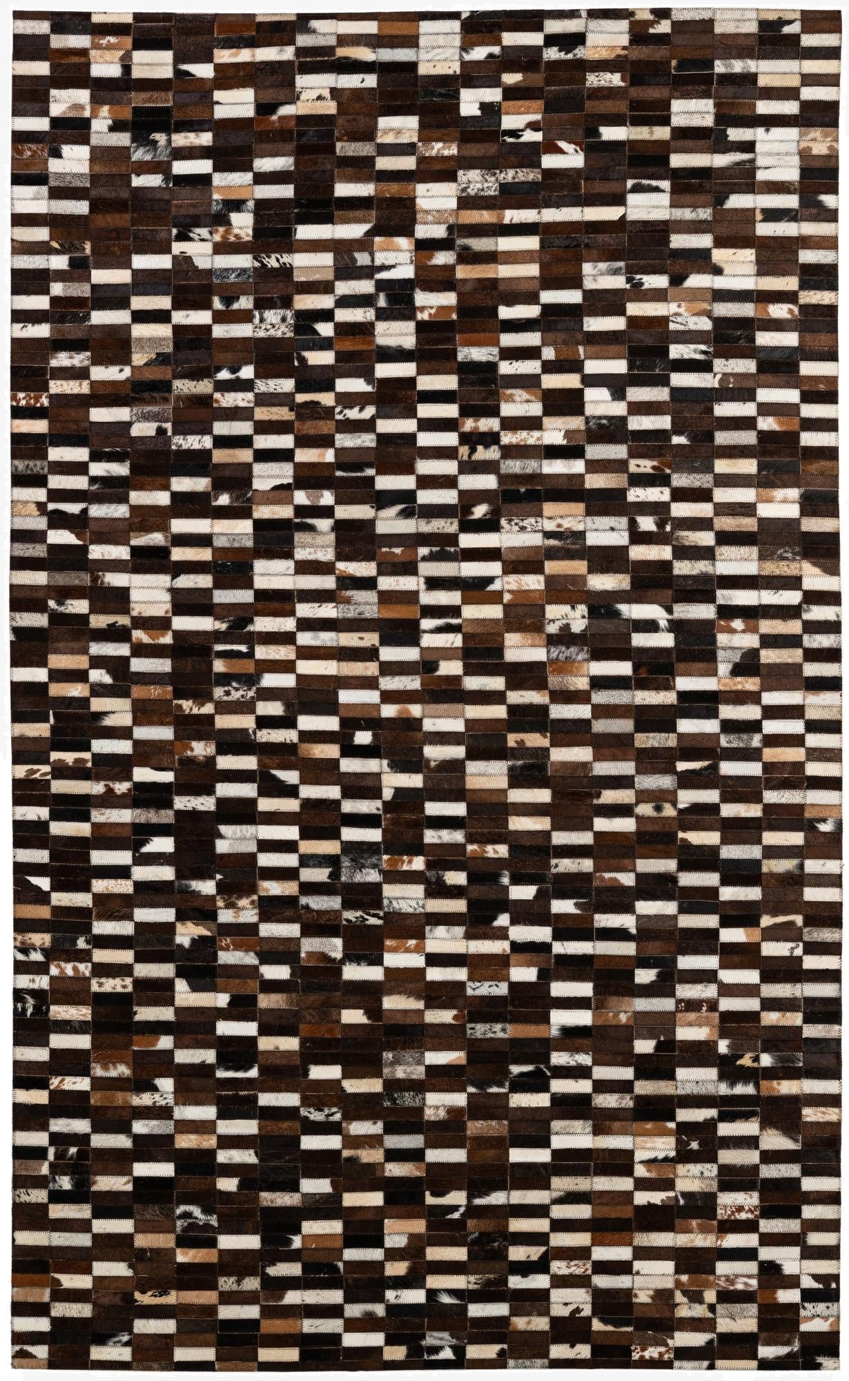 5' x 8' Cowhide - Patchwork Rug