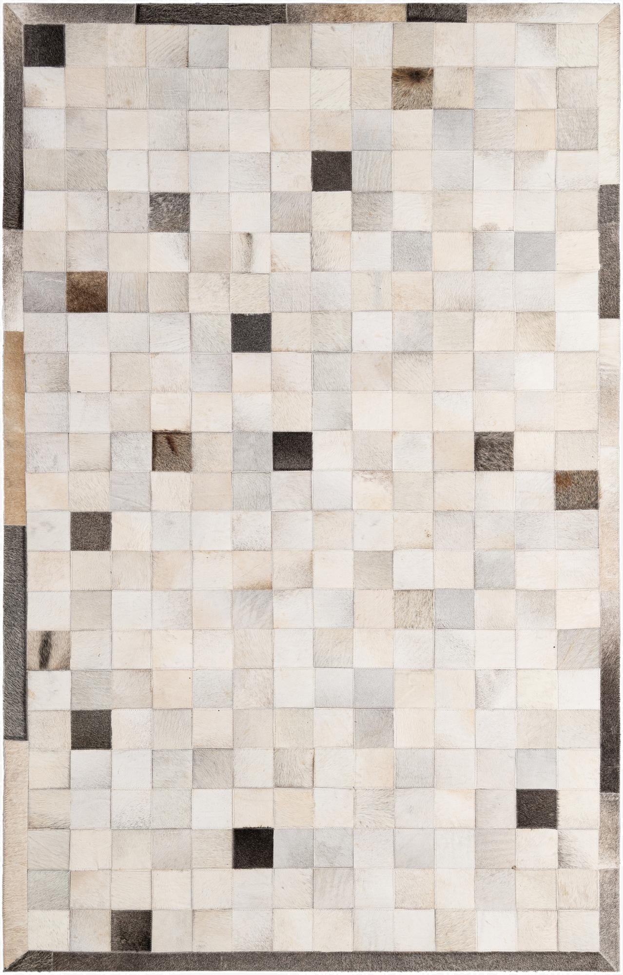  5' x 7' 10 Cowhide - Patchwork Rug