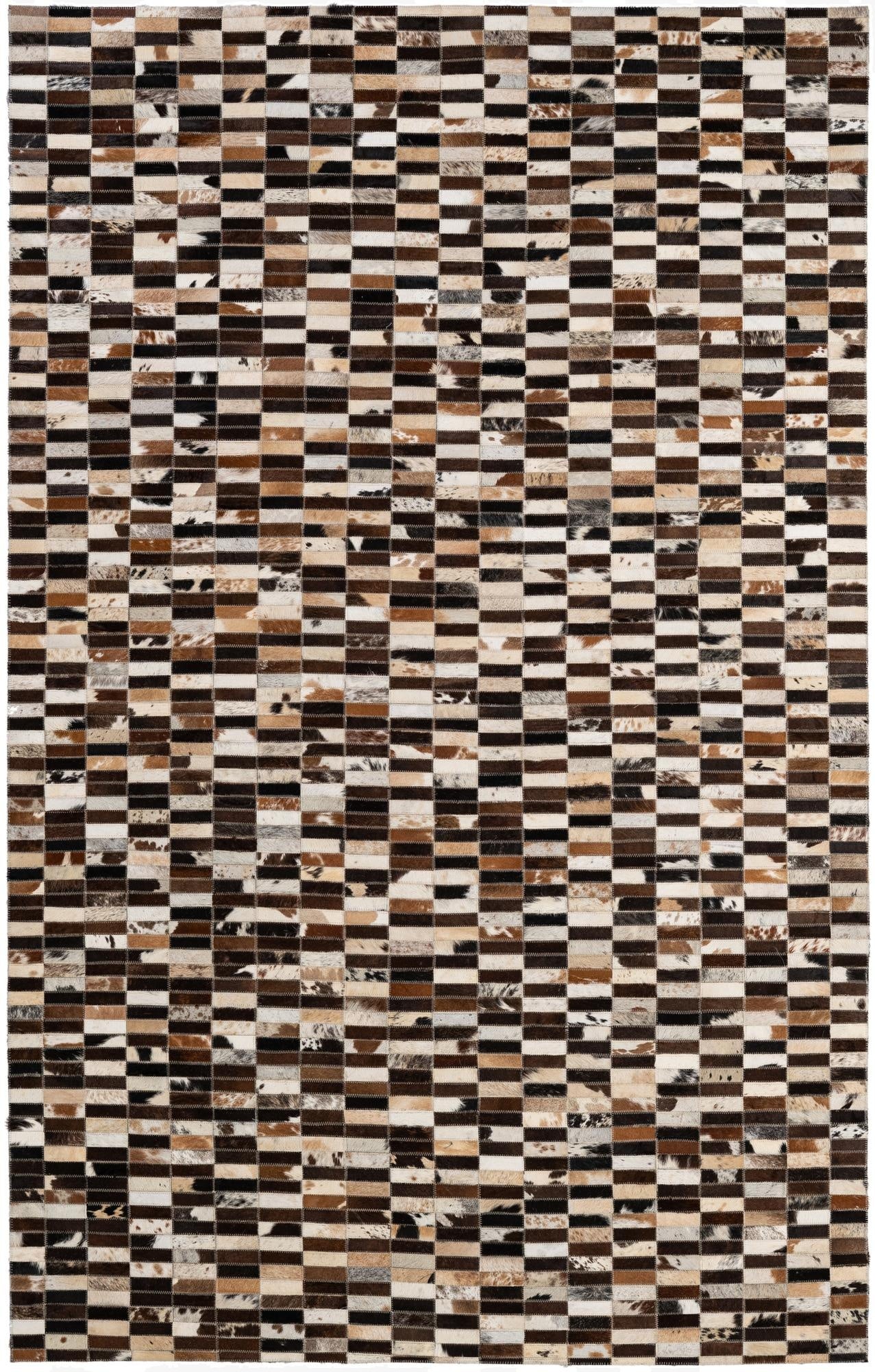  4' 11 x 7' 11 Cowhide - Patchwork Rug