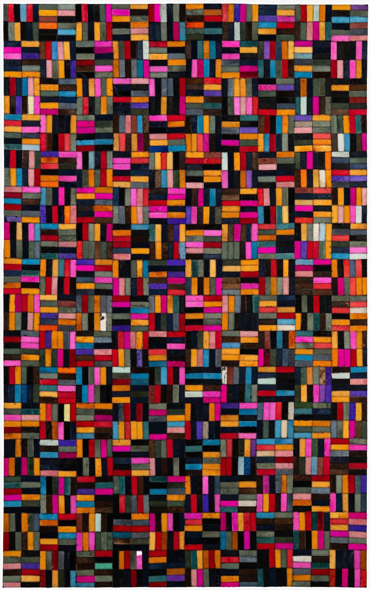  4' 11 x 7' 11 Cowhide - Patchwork Rug