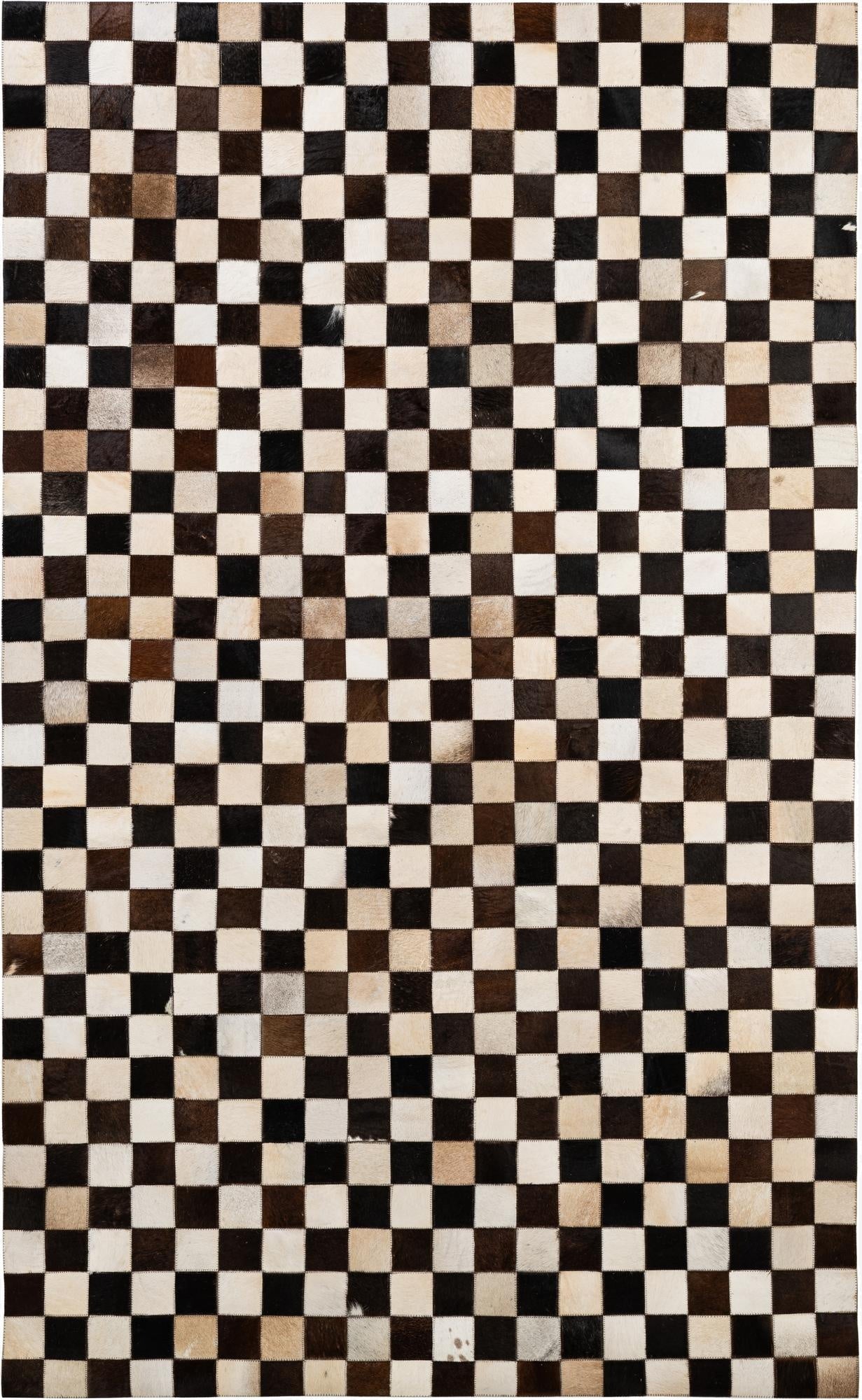  4' 11 x 8' Cowhide - Patchwork Rug