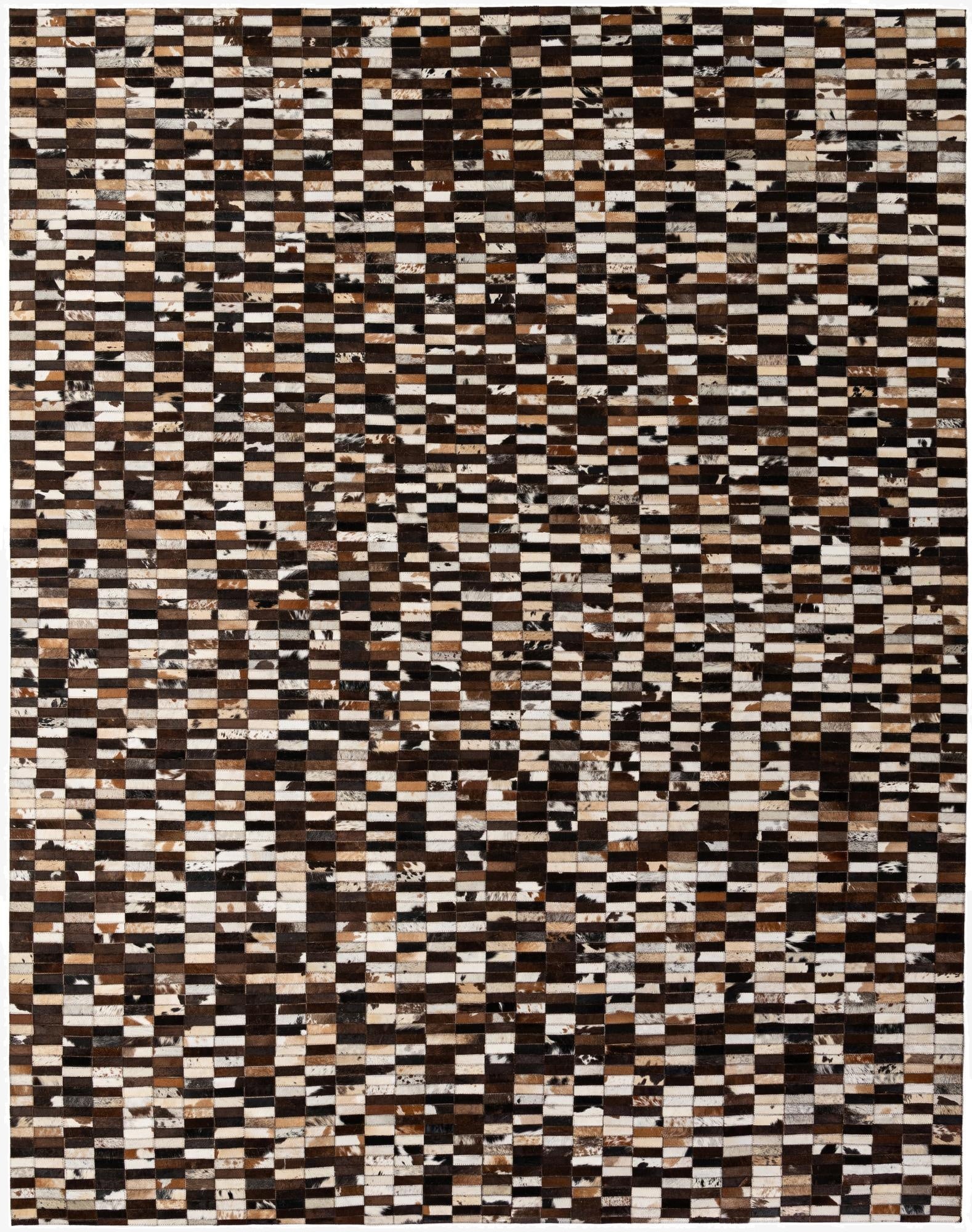  8' 1 x 10' 1 Cowhide - Patchwork Rug