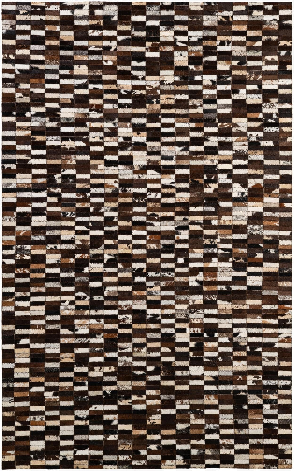  5' x 8' Cowhide - Patchwork Rug