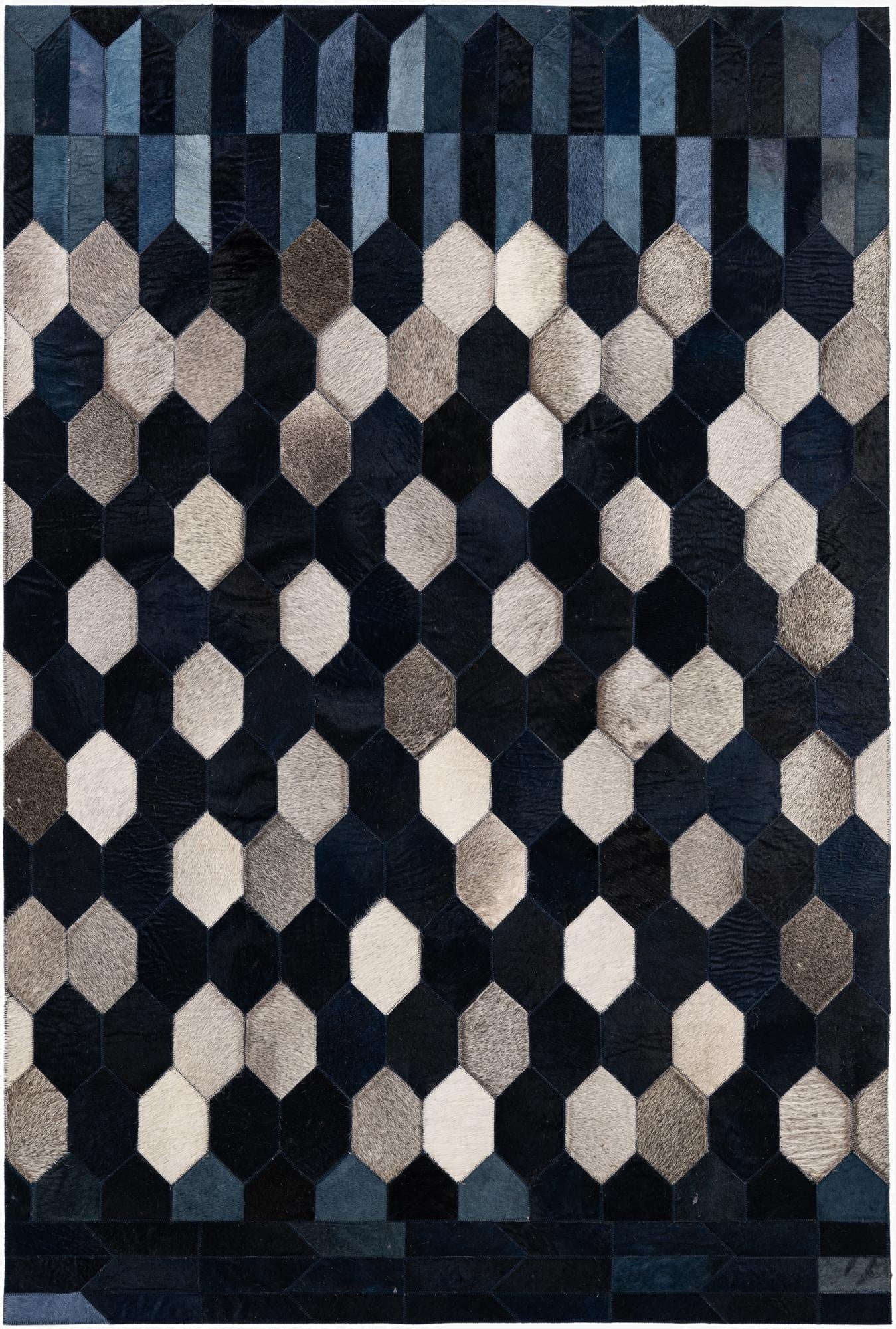  4' 1 x 6' 1 Cowhide - Patchwork Rug