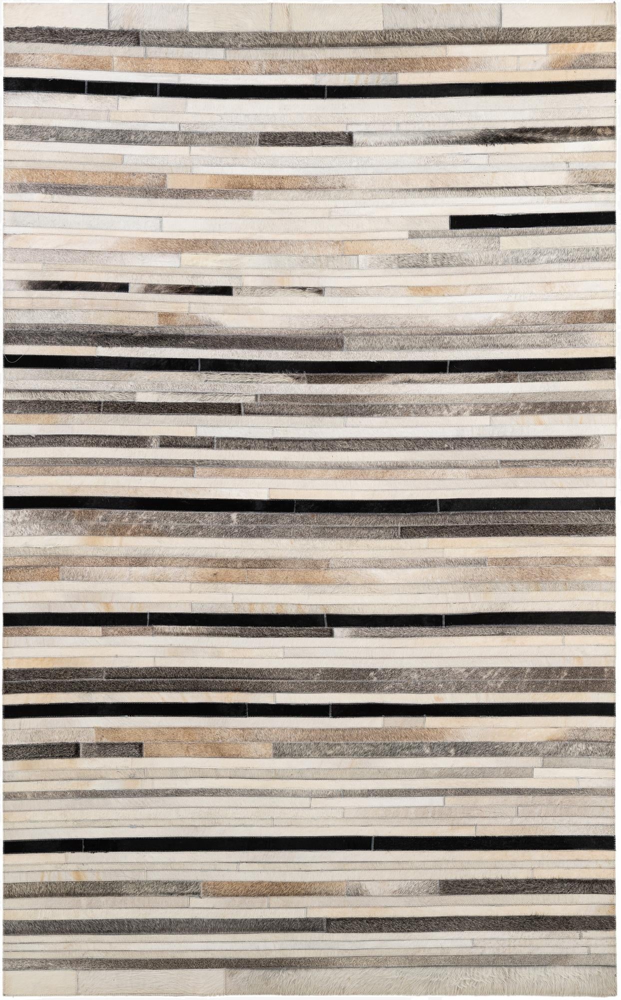  5' 1 x 8' 1 Cowhide - Patchwork Rug
