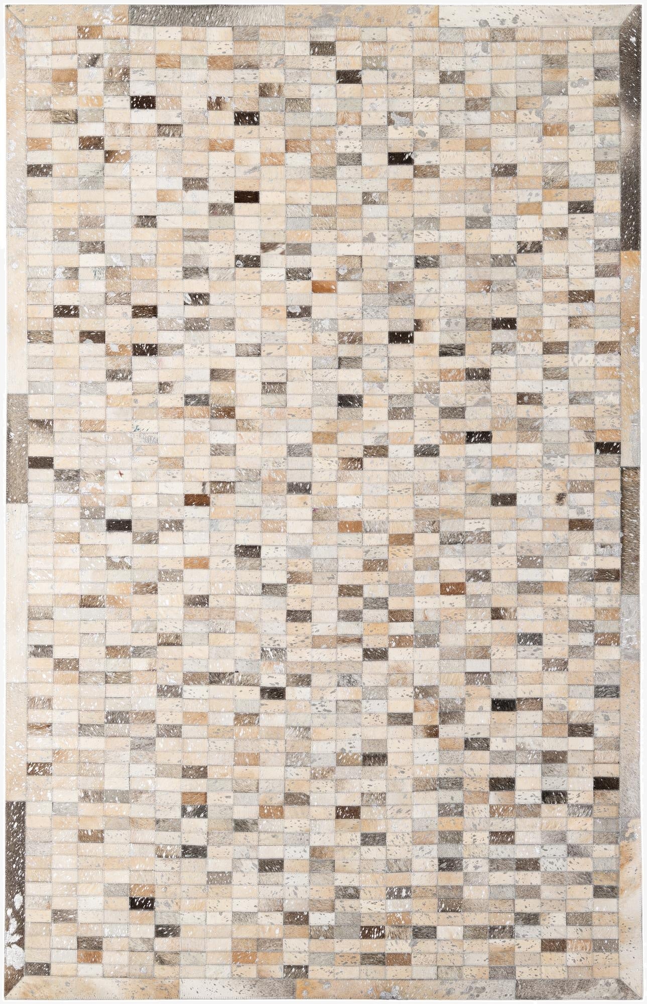  5' 2 x 7' 11 Cowhide - Patchwork Rug
