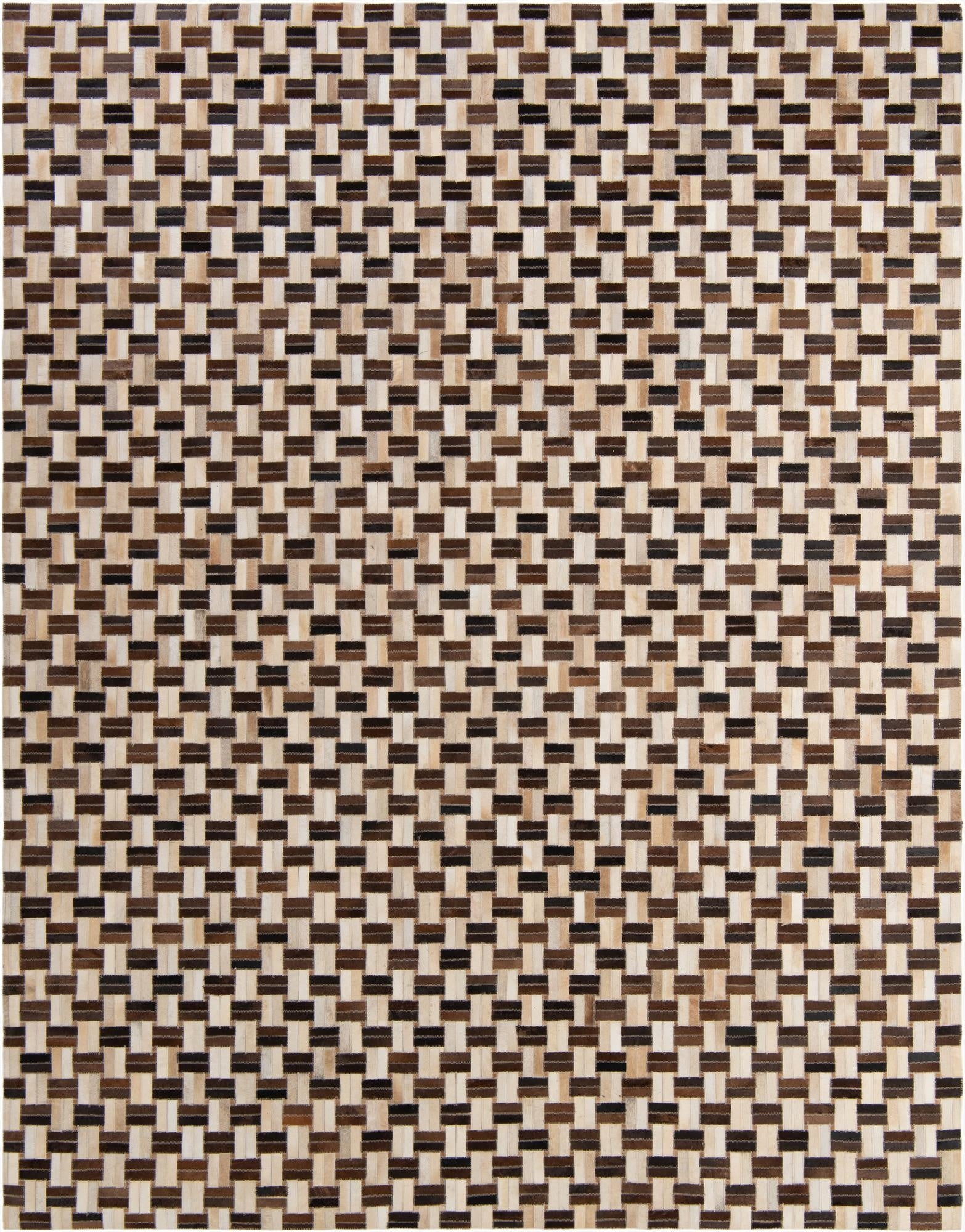  7' 8 x 9' 10 Cowhide - Patchwork Rug