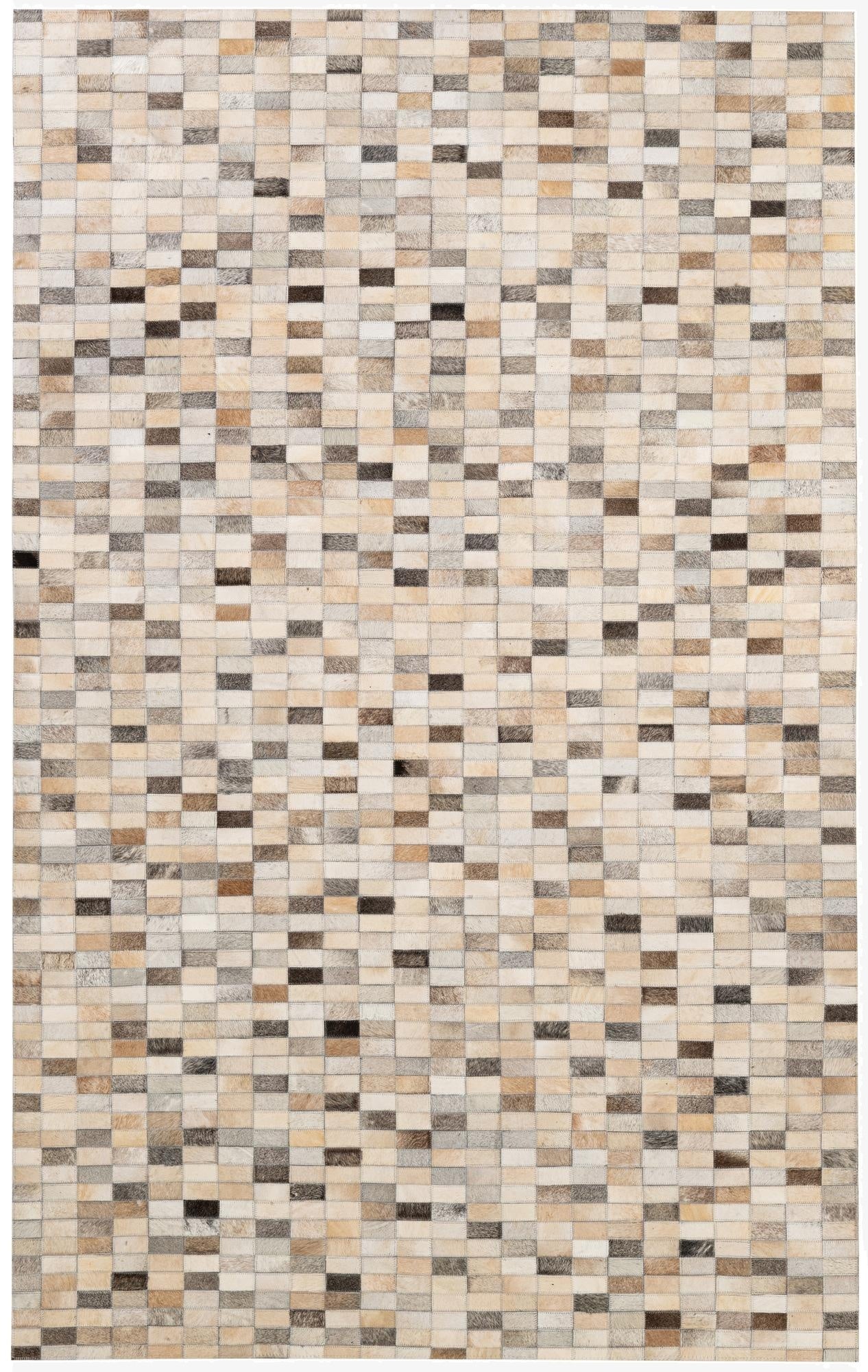  5' x 8' Cowhide - Patchwork Rug