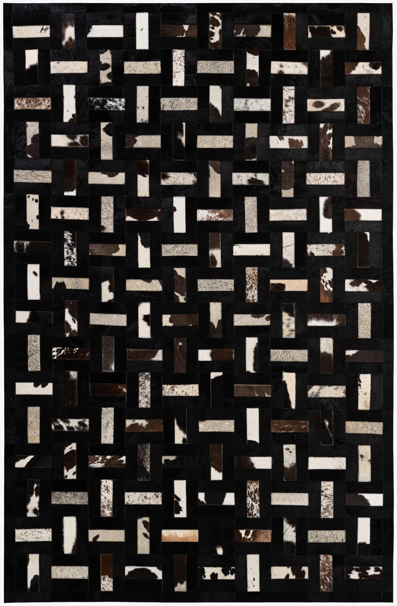  5' 3 x 8' 2 Cowhide - Patchwork Rug