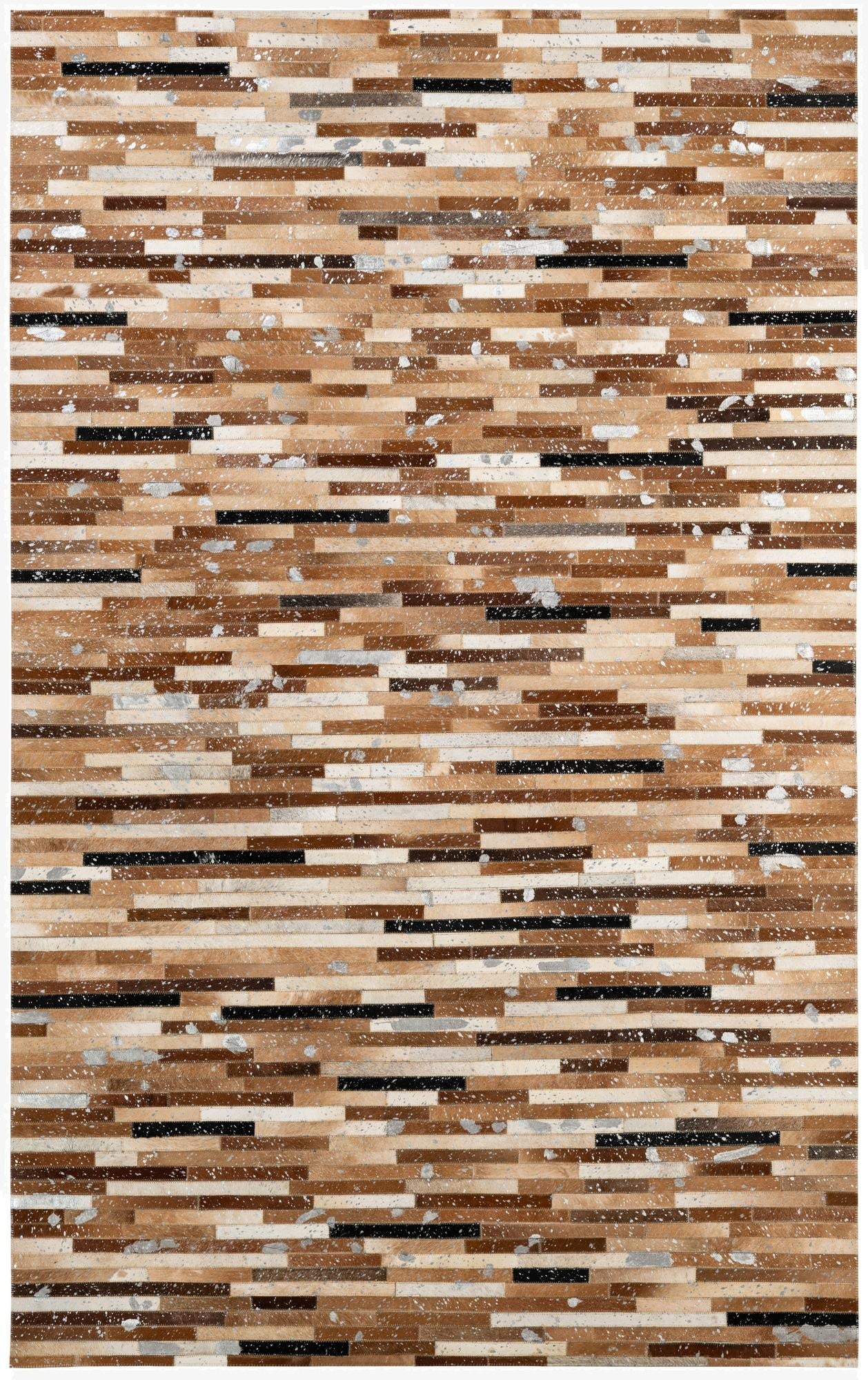  5' 1 x 8' 1 Cowhide - Patchwork Rug
