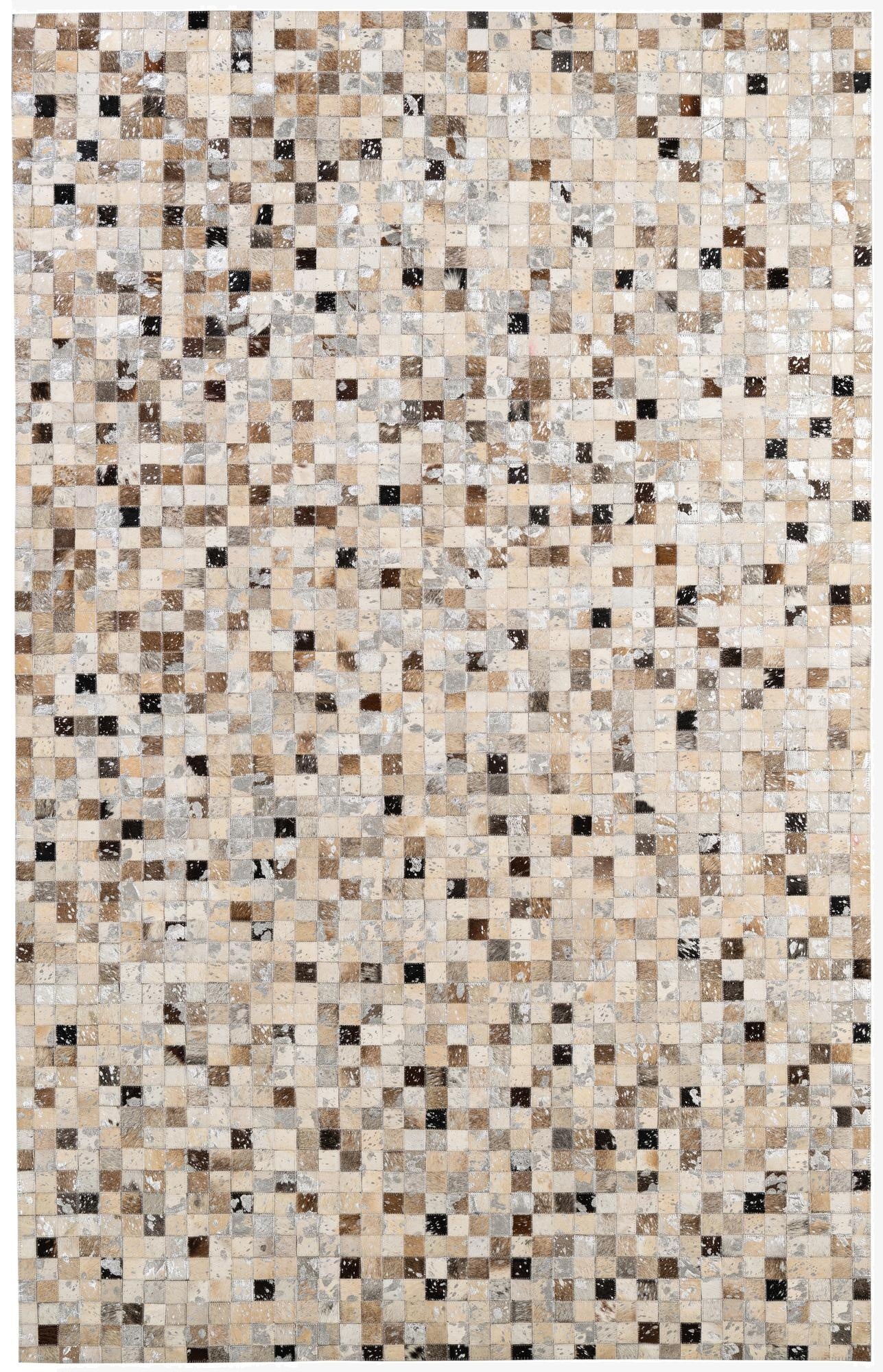  4' 11 x 7' 11 Cowhide - Patchwork Rug