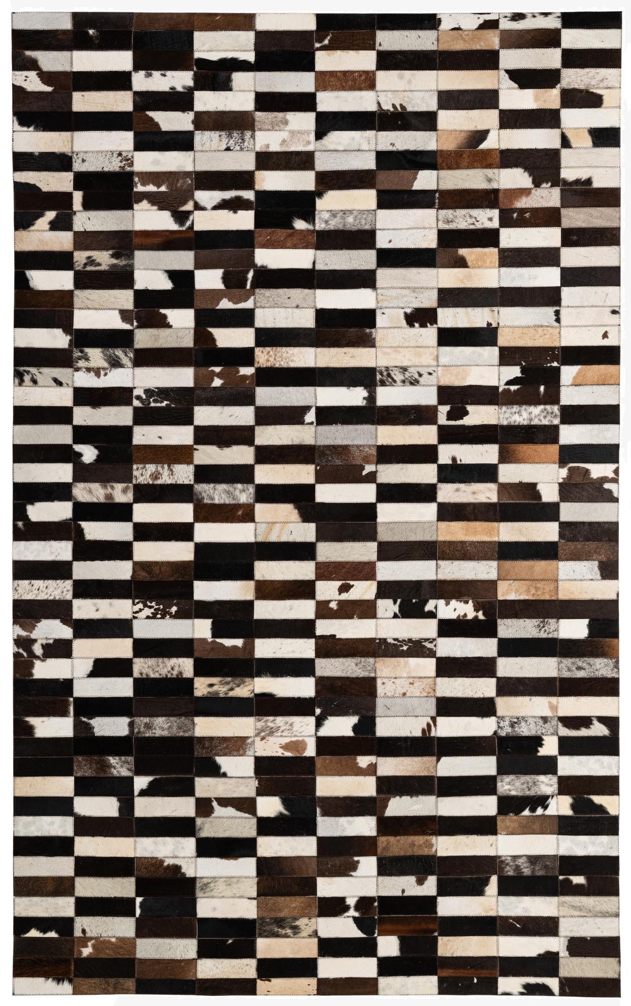  4' 11 x 7' 11 Cowhide - Patchwork Rug