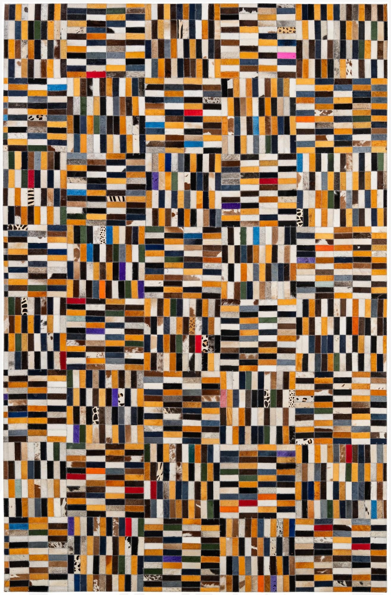  5' 1 x 7' 11 Cowhide - Patchwork Rug