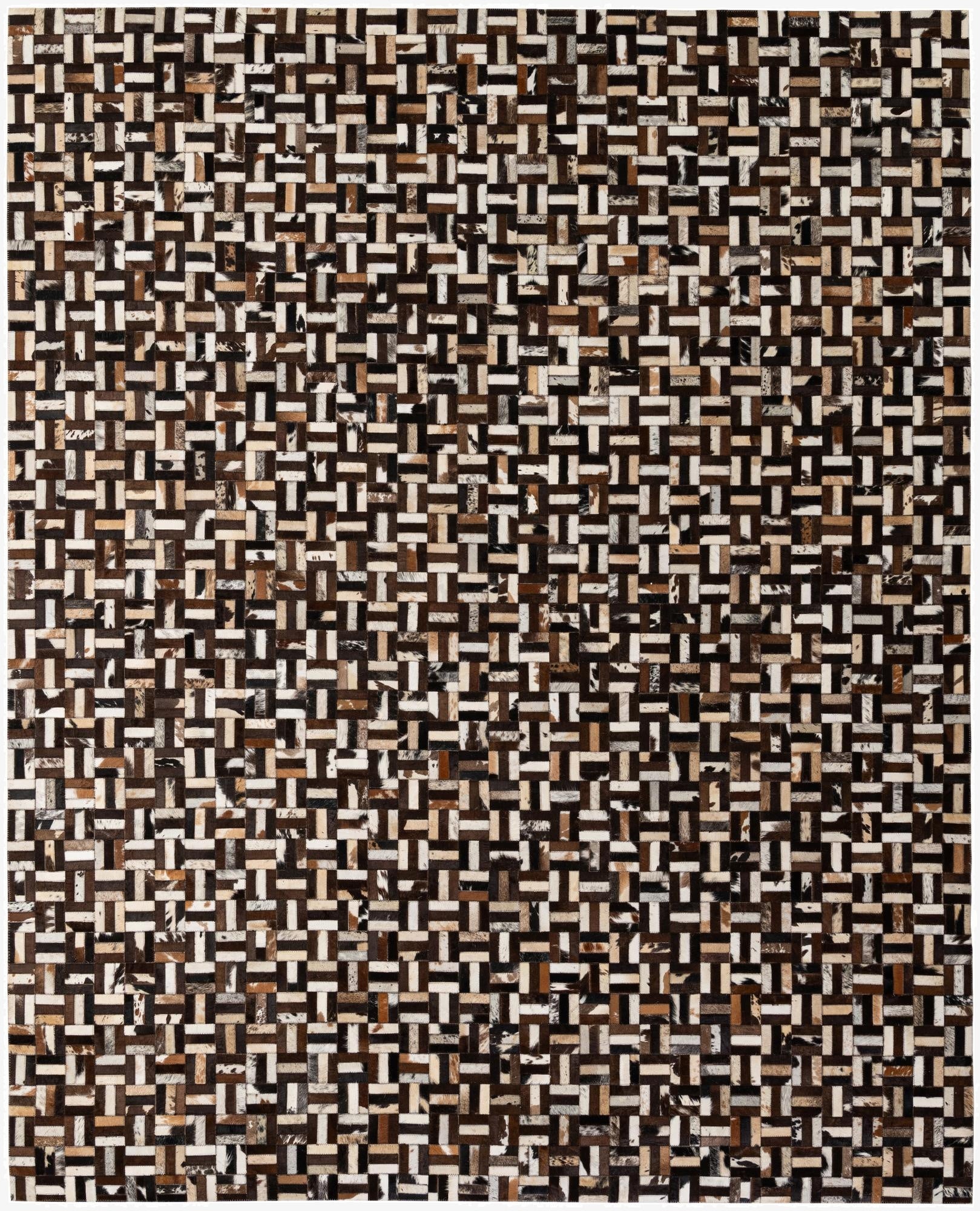  8' 1 x 9' 11 Cowhide - Patchwork Rug