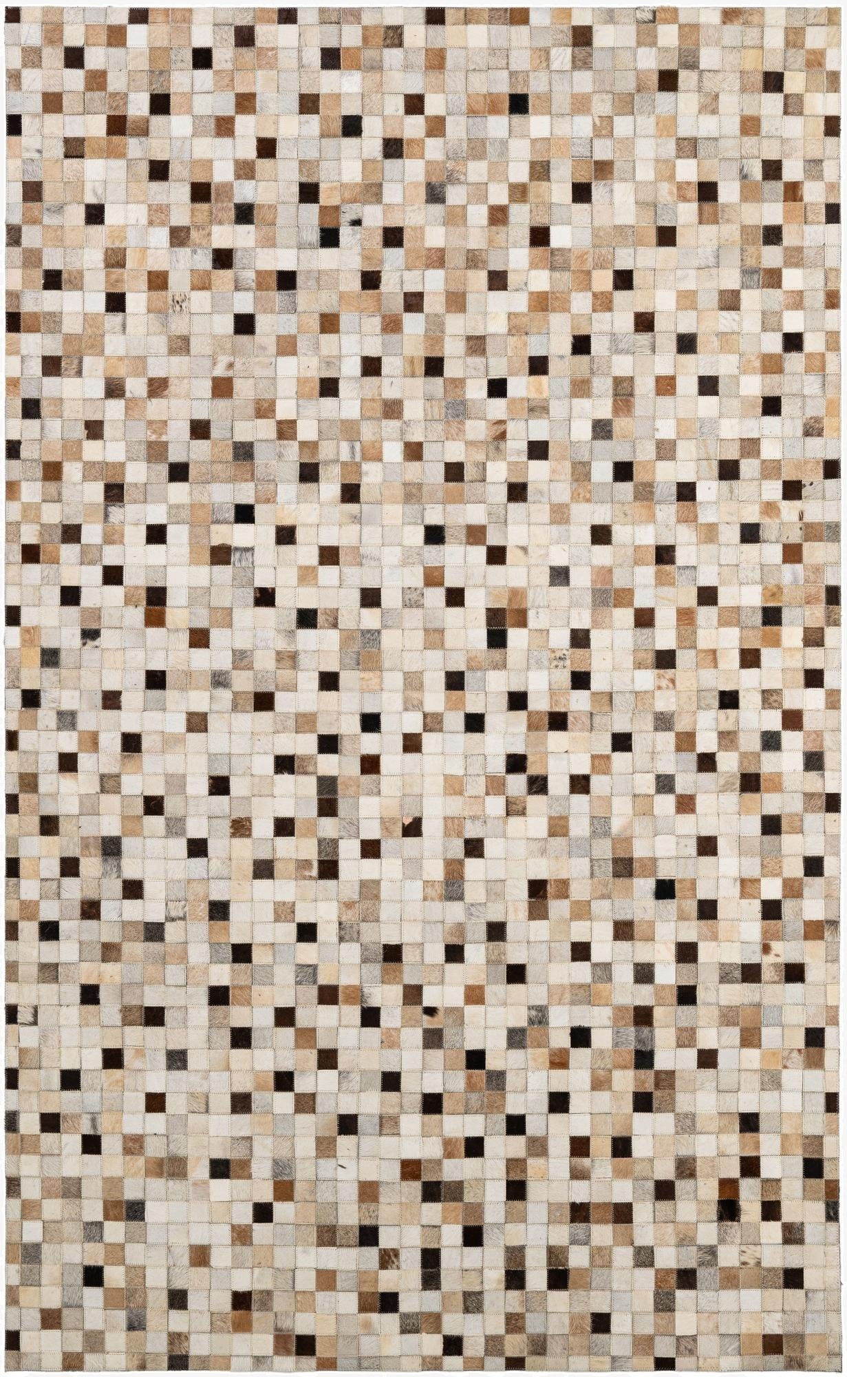  5' x 8' Cowhide - Patchwork Rug