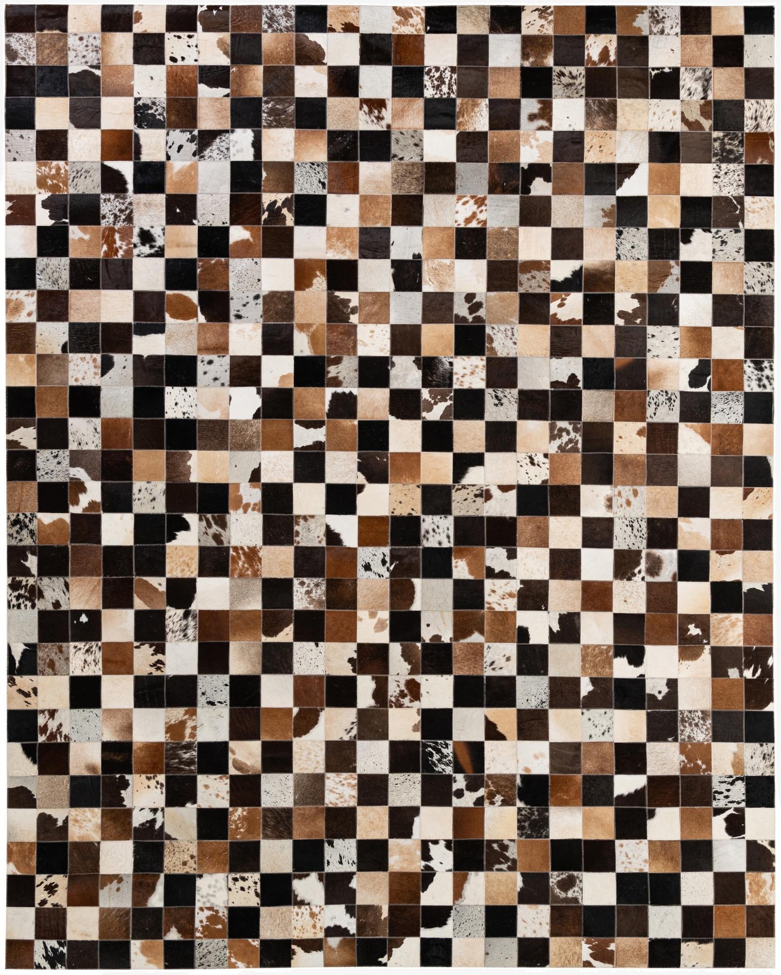  7' 11 x 9' 10 Cowhide - Patchwork Rug