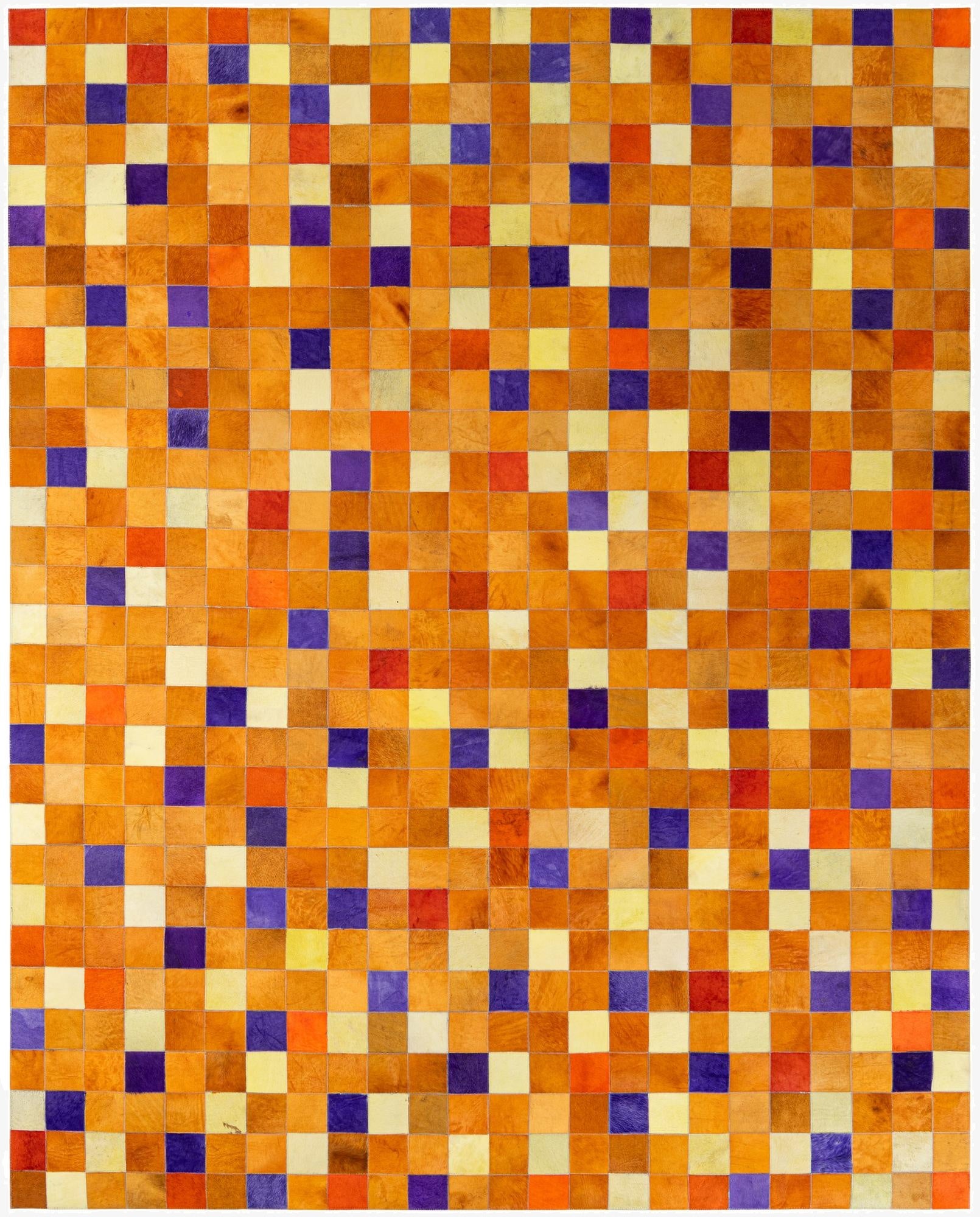  8' 9 x 9' 11 Cowhide - Patchwork Rug