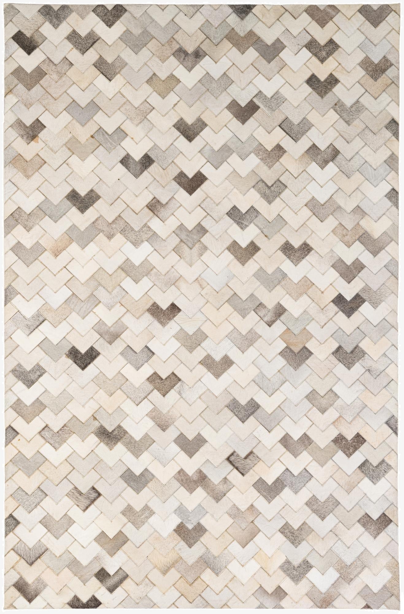  5' 2 x 7' 11 Cowhide - Patchwork Rug