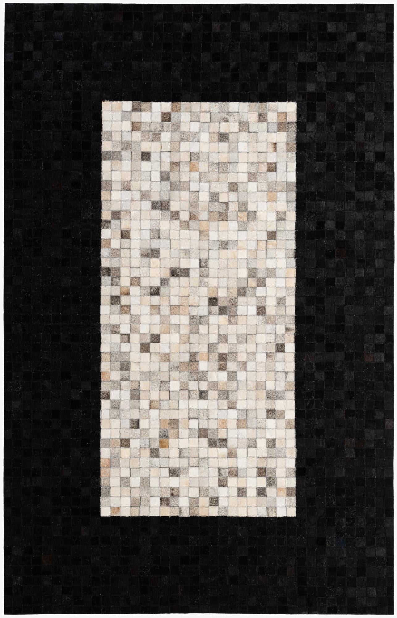  5' x 7' 10 Cowhide - Patchwork Rug