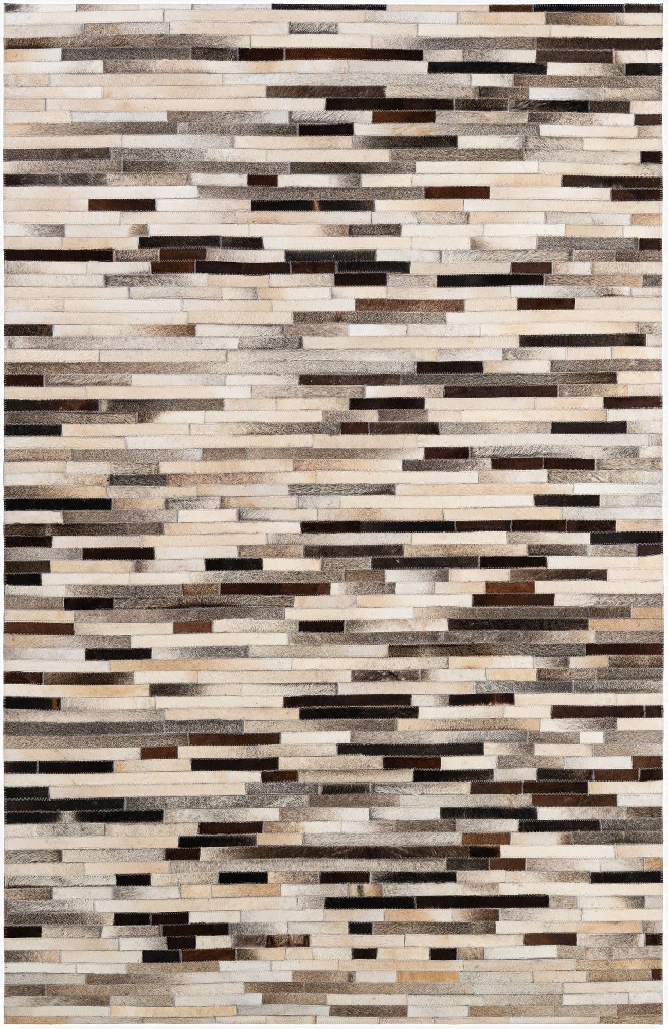  5' 3 x 8' Cowhide - Patchwork Rug