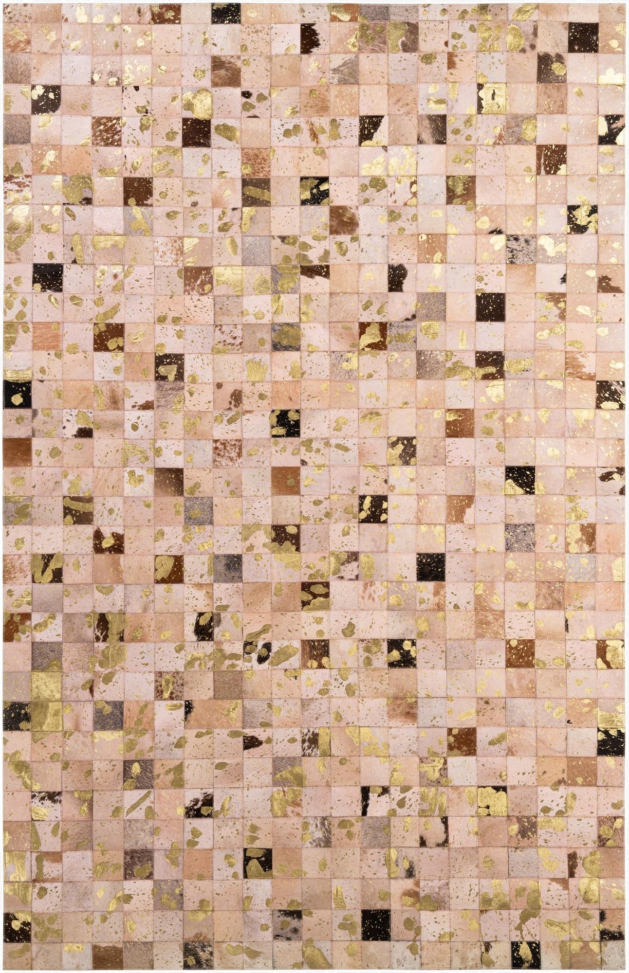  5' 3 x 8' Cowhide - Patchwork Rug
