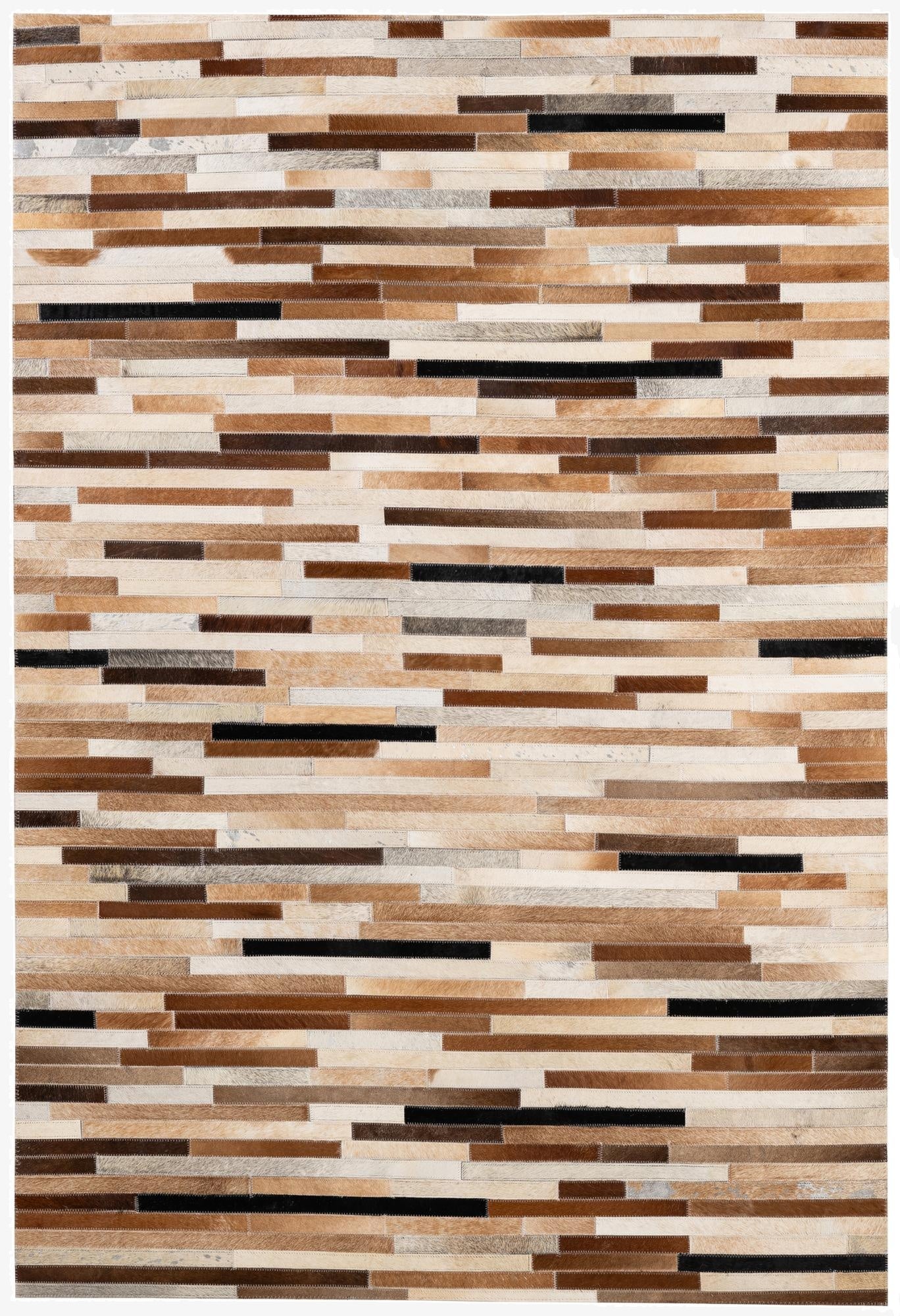  4' 1 x 6' Cowhide - Patchwork Rug