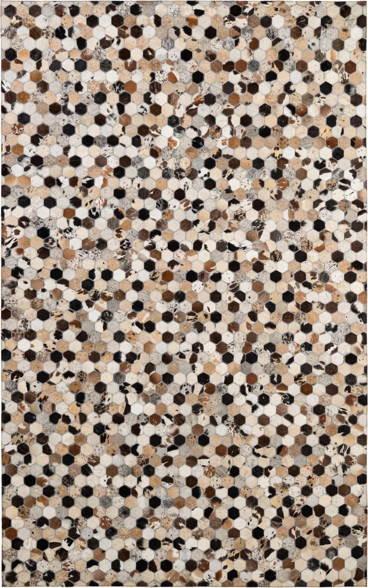  5' x 8' Cowhide - Patchwork Rug