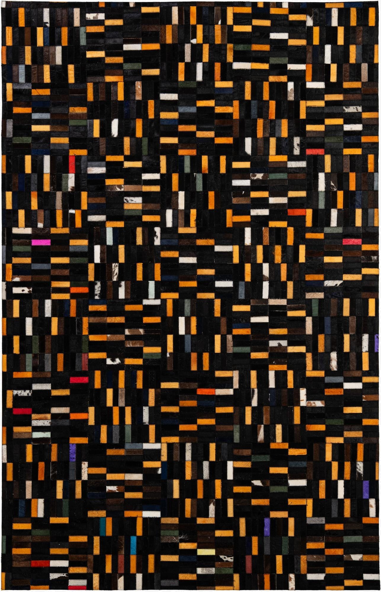  5' 2 x 7' 11 Cowhide - Patchwork Rug