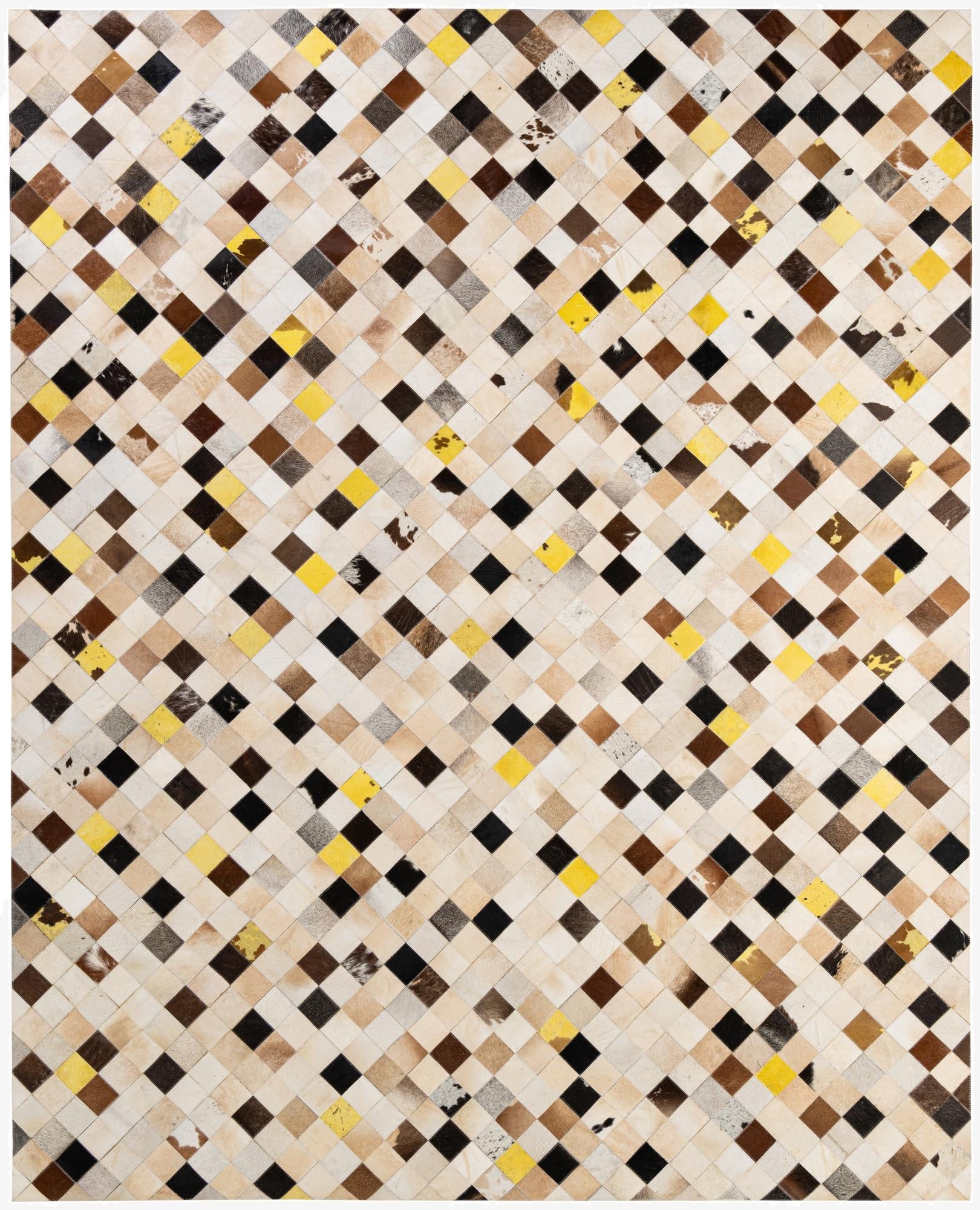  7' 11 x 9' 9 Cowhide - Patchwork Rug