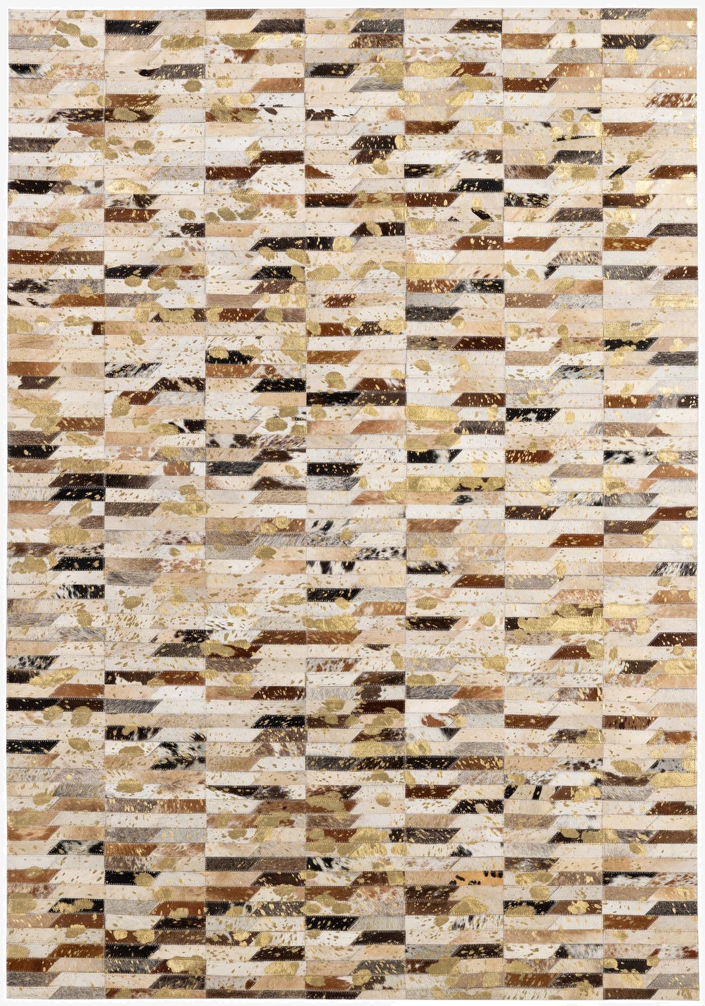  4' 2 x 5' 11 Cowhide - Patchwork Rug