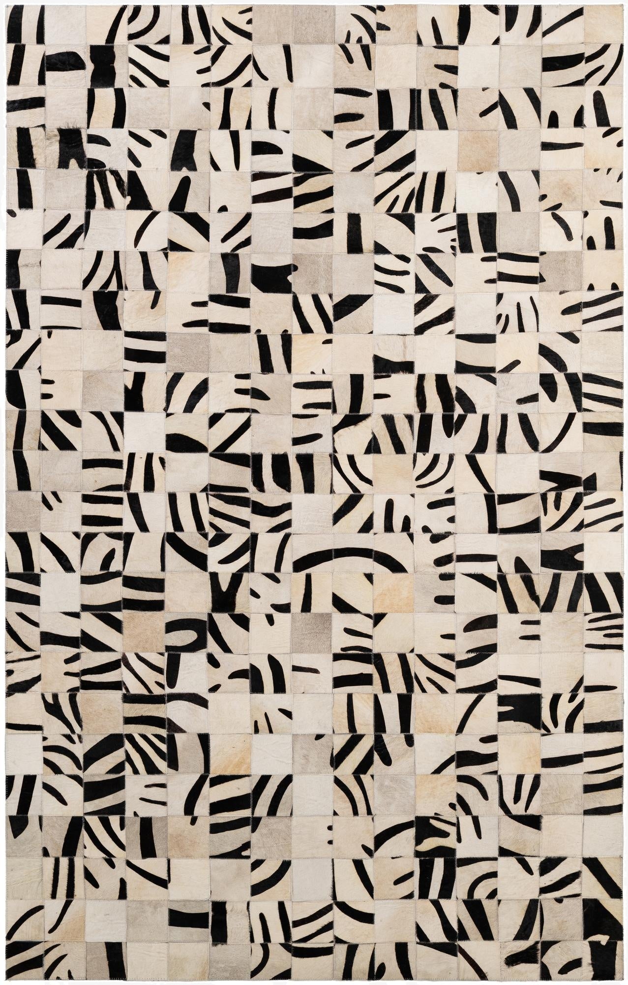  5' x 7' 10 Cowhide - Patchwork Rug