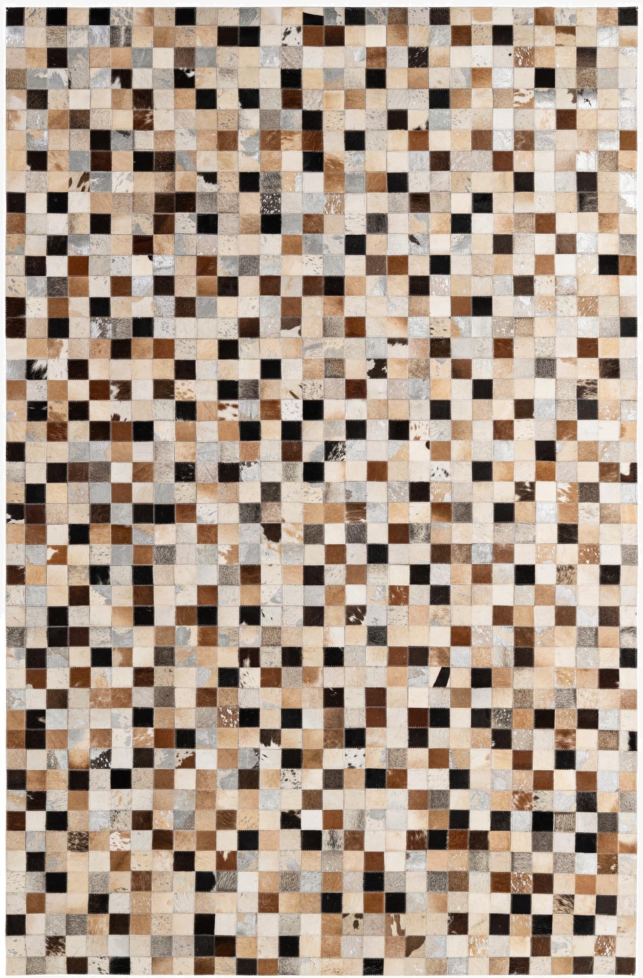  5' 1 x 7' 11 Cowhide - Patchwork Rug