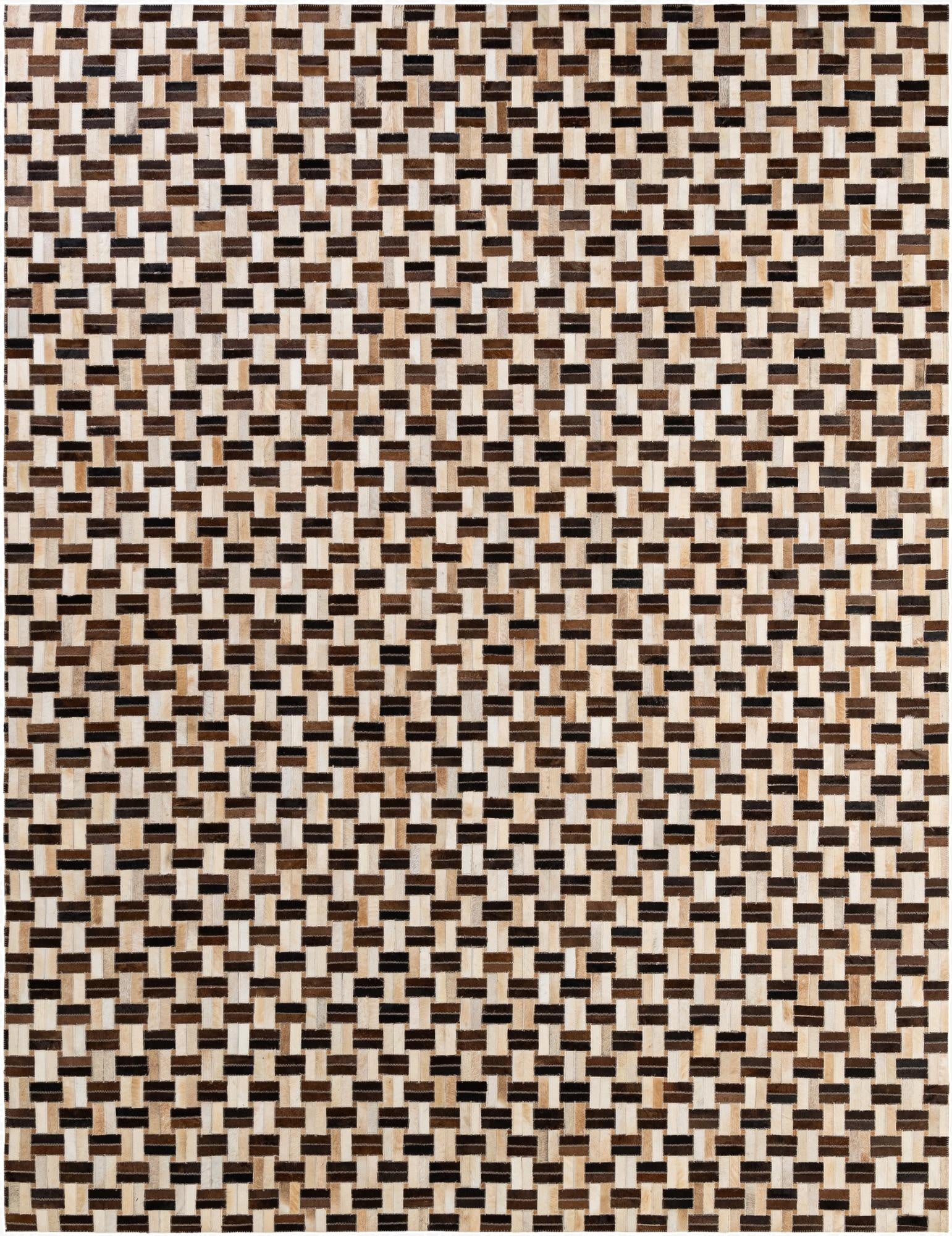  7' 7 x 9' 10 Cowhide - Patchwork Rug