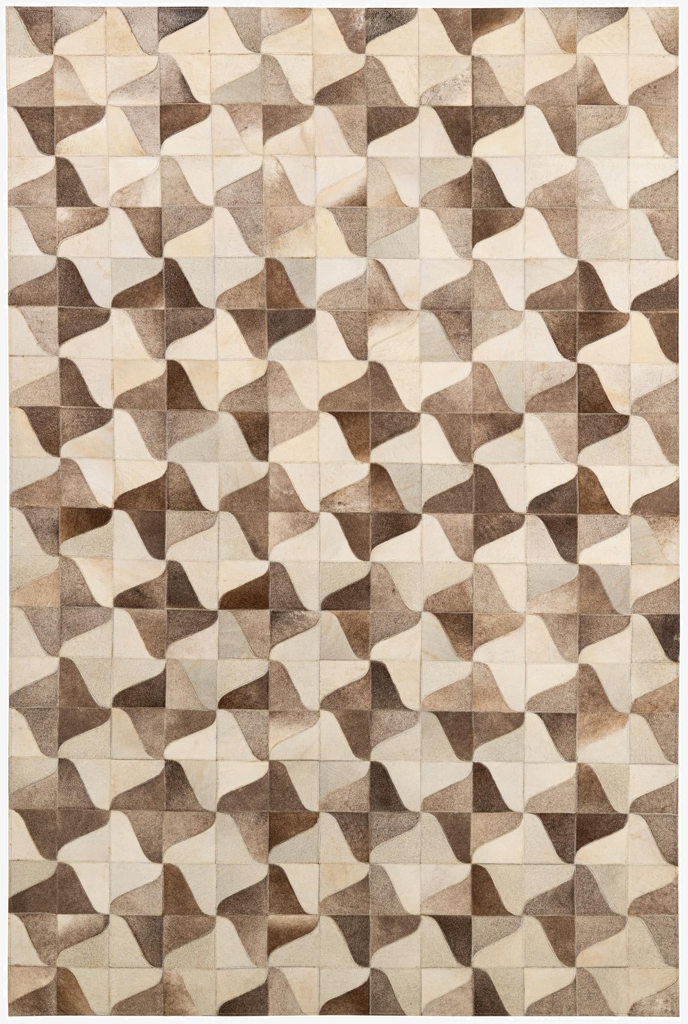  5' 2 x 7' 11 Cowhide - Patchwork Rug