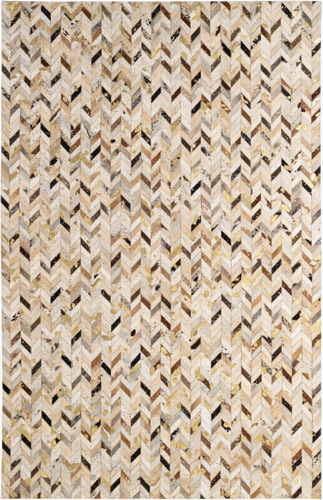  5' 2 x 8' Cowhide - Patchwork Rug