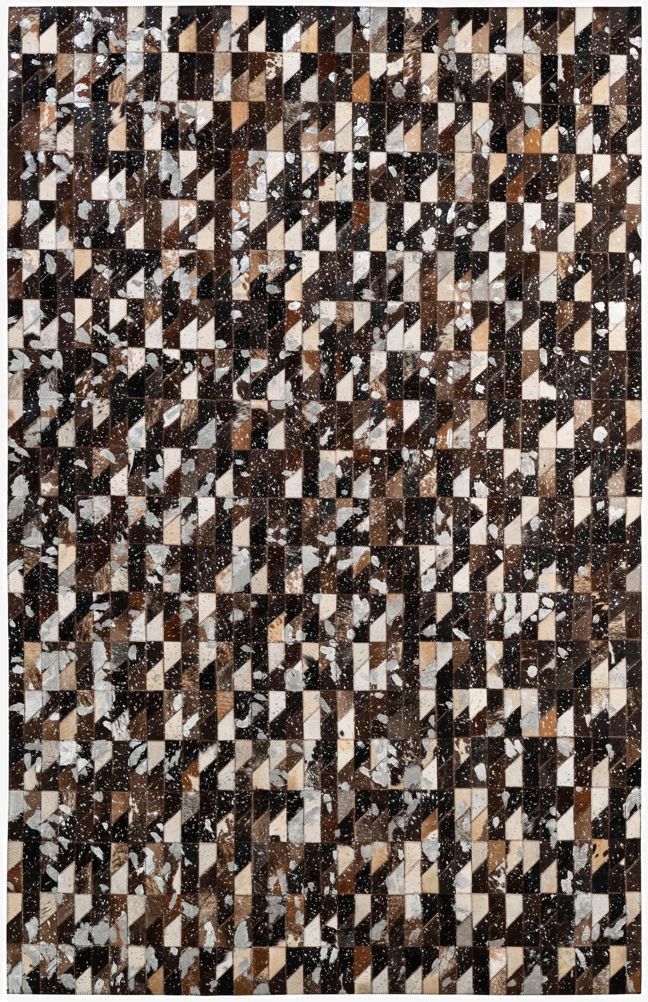  5' 1 x 7' 11 Cowhide - Patchwork Rug