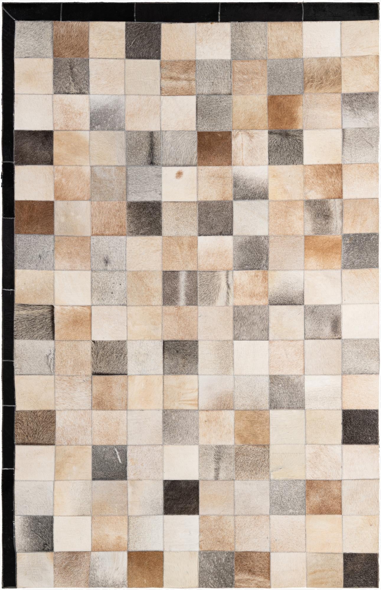  5' x 7' 10 Cowhide - Patchwork Rug