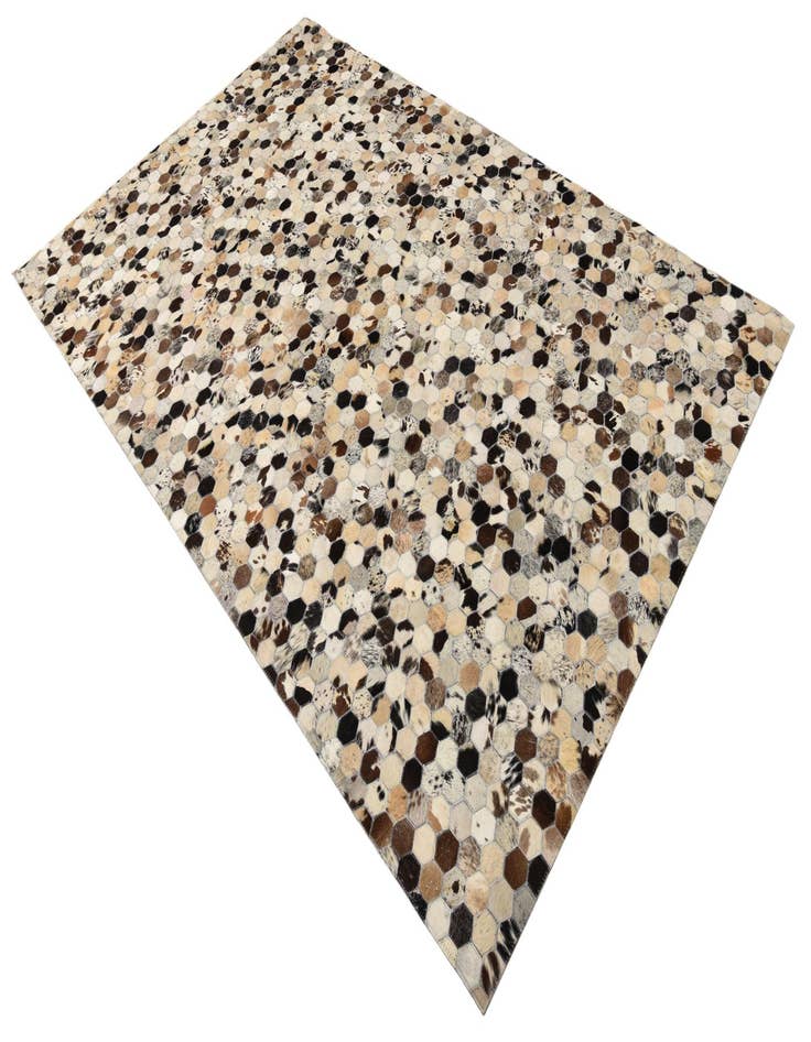 Detail image of  5' 1 x 8' Cowhide Leather Rug