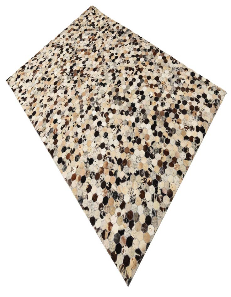 Detail image of  5' 2 x 8' Cowhide Leather Rug