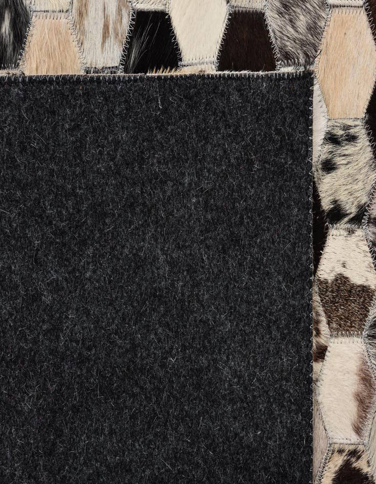 Detail image of  5' 2 x 8' Cowhide Leather Rug