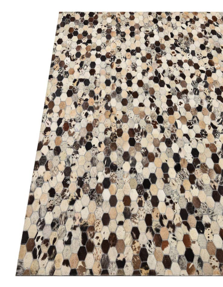 Detail image of  5' x 8' Cowhide Leather Rug