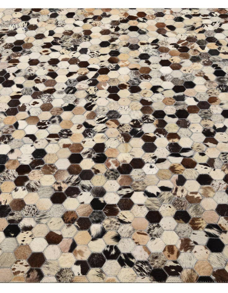 Detail image of  5' x 8' Cowhide Leather Rug