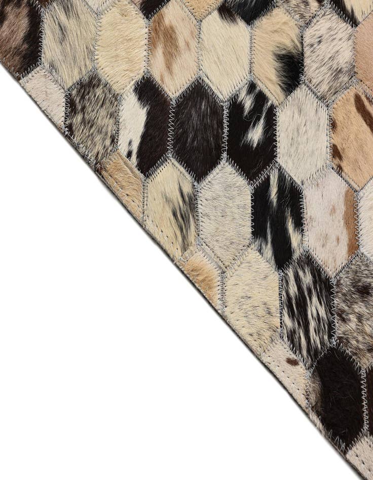 Detail image of  5' x 8' Cowhide Leather Rug
