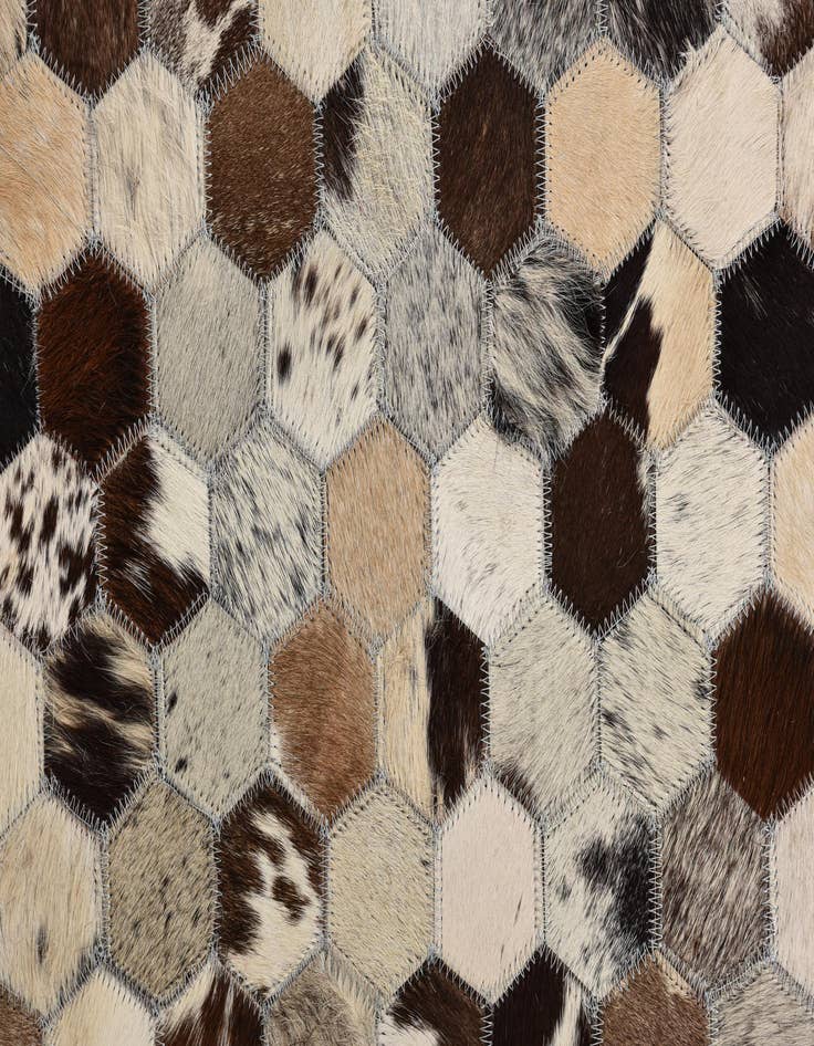 Detail image of  5' x 8' Cowhide Leather Rug