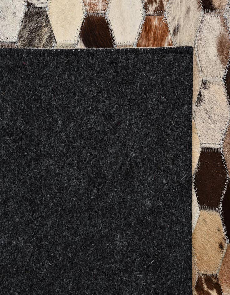 Detail image of  5' x 7' 10 Cowhide Leather Rug